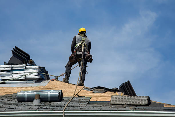 Professional Roofing technician working in Chester, ID